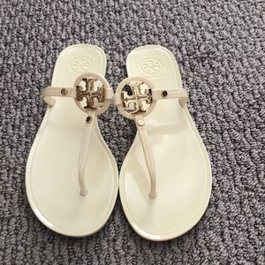 Tory Burch Mini Miller Sandal in Ivory
